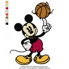 Mickey Mouse 36 Embroidery Design